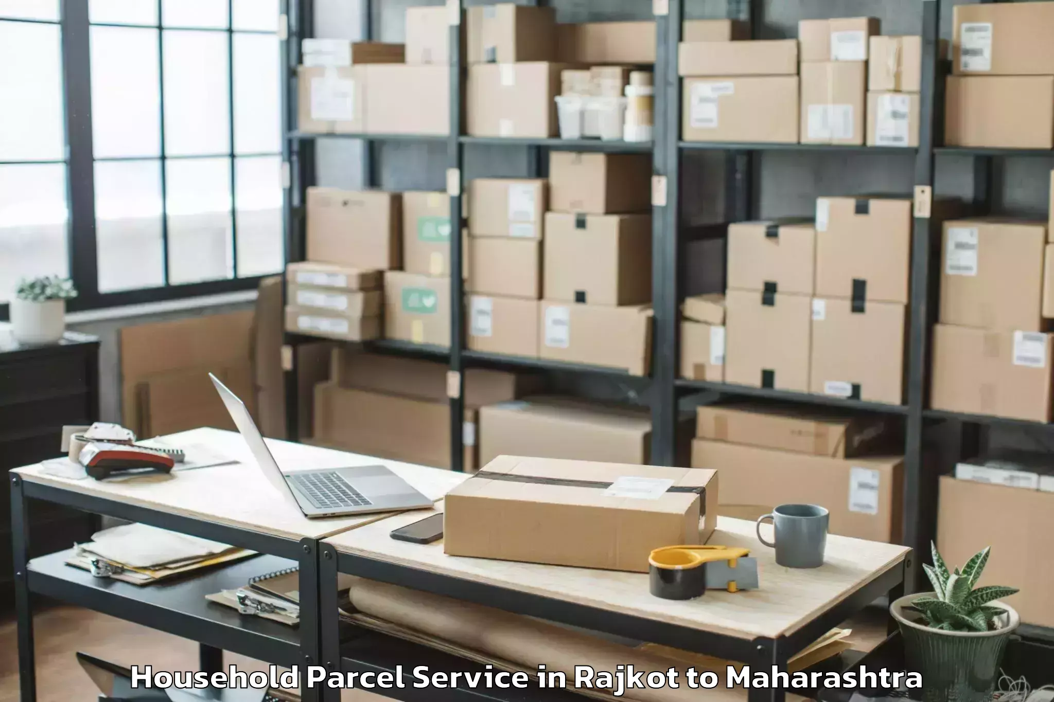 Book Rajkot to Vikramgad Household Parcel Online